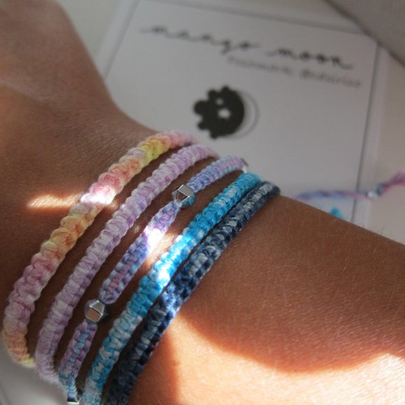 Mango Moon Jewelry - Handmade Tie Dye Friendship Bracelet